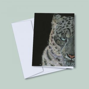 snow-leopard-notecard-lori-corbett-whispering-eagle-studio