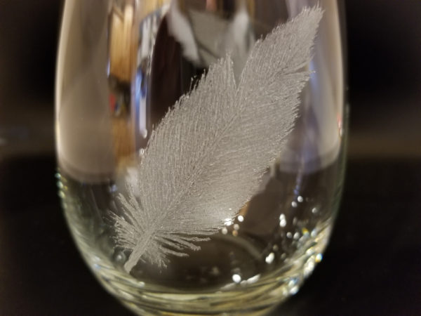 feather wine glass 2